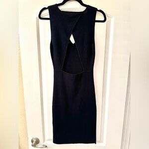 Morgan de Toi Black Backless Dress